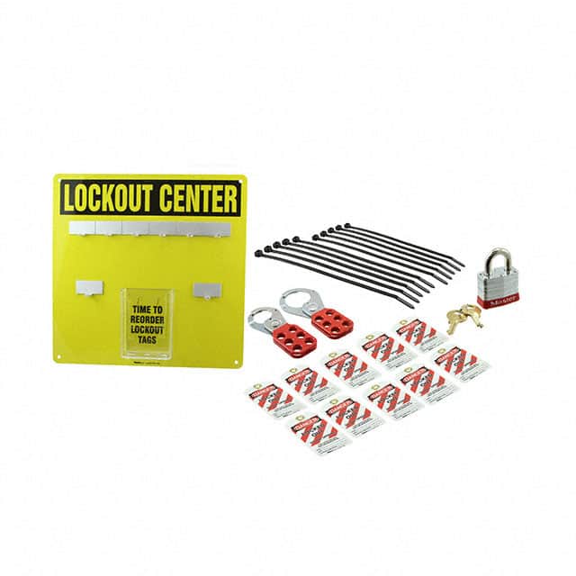 PSL-1009 6-PADLOCK ALUM BOARD KIT, 14X14