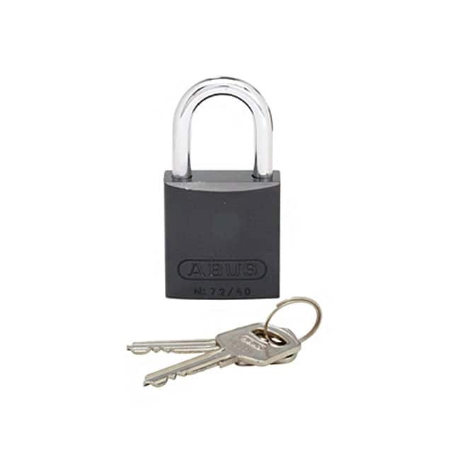 PSL-7BL ALUMINUM BODY PADLOCK BLACK