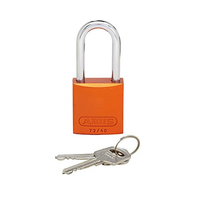 PSL-7OR-LS ALUMINUM BODY PADLOCK LONG ORA