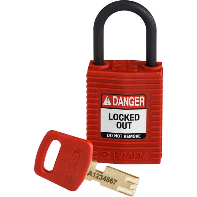 CPT-RED-25PL-KD COMP NYLON LOCK RED 25MM PLASTIC