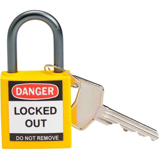 143158 BRADY COMPACT SAFETY PADLOCK YEL