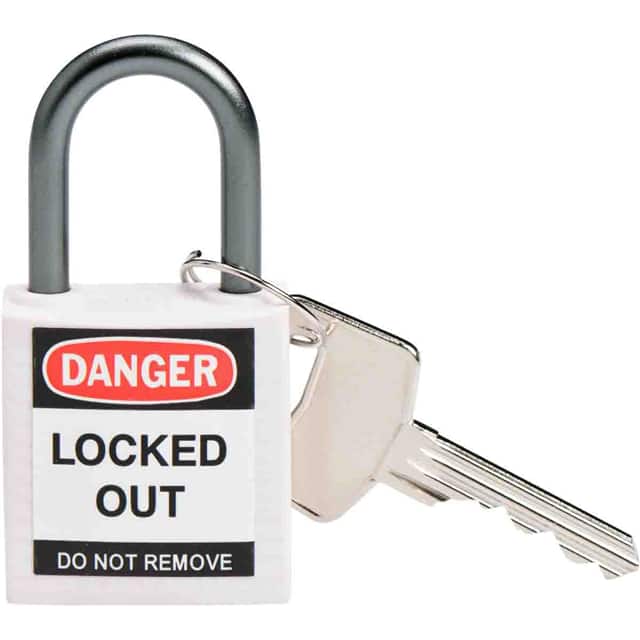 143162 BRADY COMPACT SAFETY PADLOCK WHI