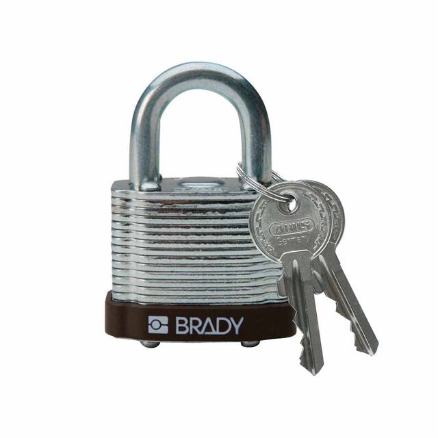 101957 BRADY LOCK, STEEL, .75" KD BROWN