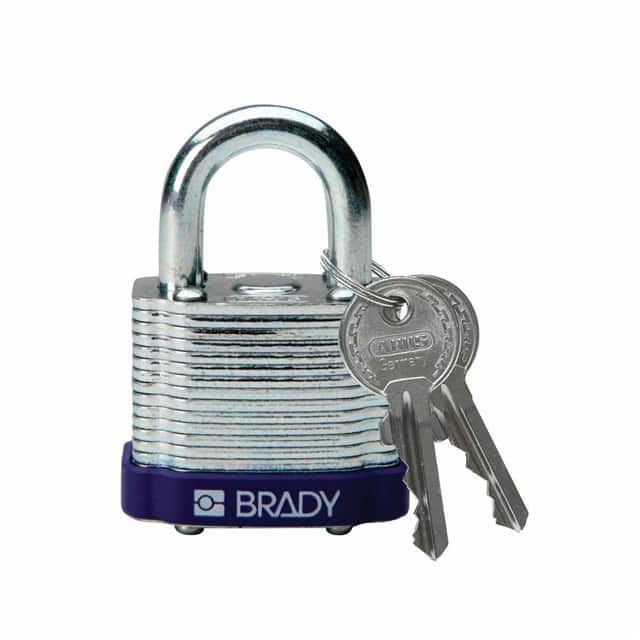 104920 BRADY LOCK, STEEL, .75" KD PURPL