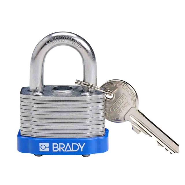 143130 KEY RETAINING STEEL PADLOCK BLUE