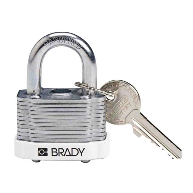 143134 KEY RETAINING STEEL PADLOCK WHIT