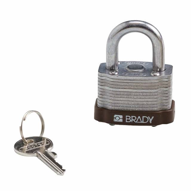 123272 KEY RETAINING STEEL PADLOCK BRWN