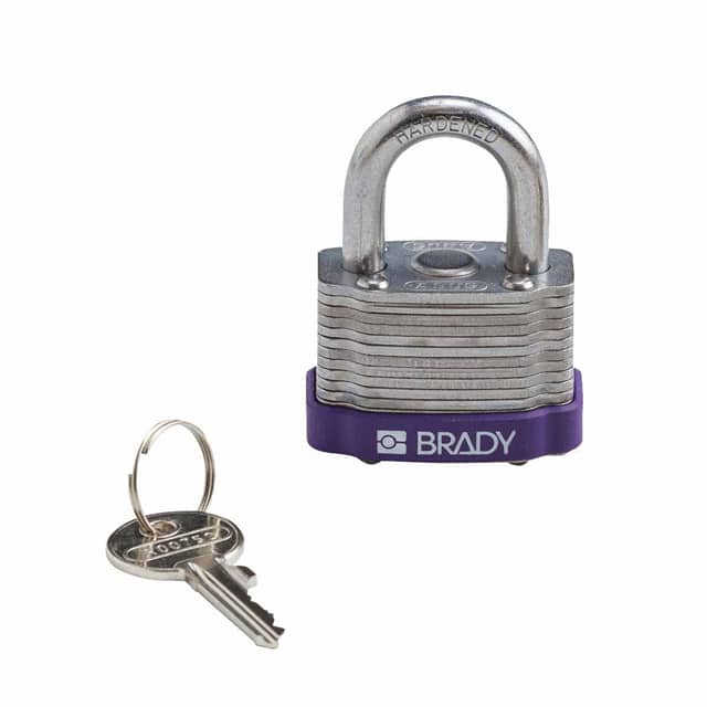 123273 KEY RETAINING STEEL PADLOCK PURP