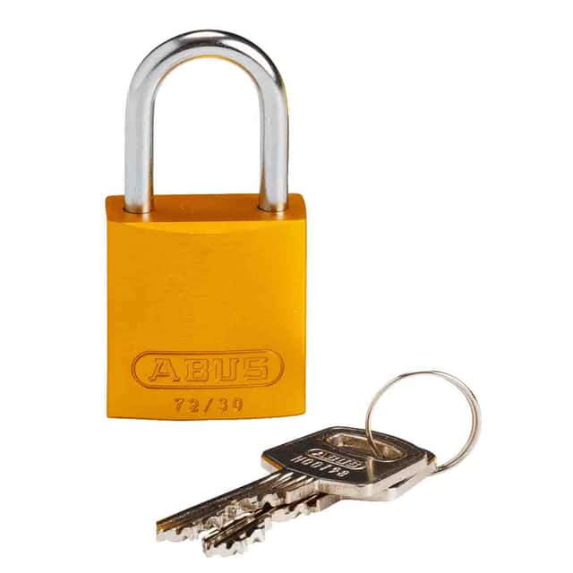 133273 BRADY COMPACT ALUM PADLOCK YELLO