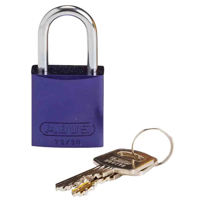 133277 BRADY COMPACT ALUM PADLOCK PURPL