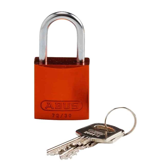 133274 BRADY COMPACT ALUM PADLOCK ORANG