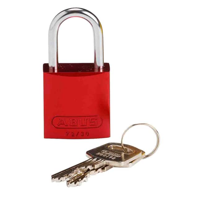 133270 BRADY COMPACT ALUM PADLOCK RED K