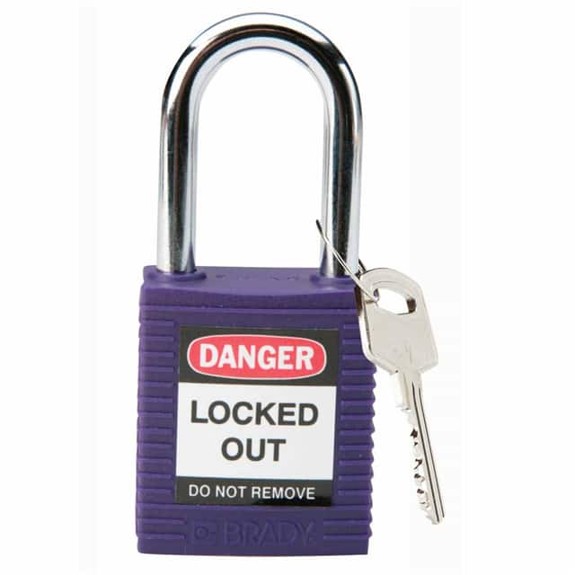 104919 BRADY SAFETY PADLOCK 1.5" KD PUR