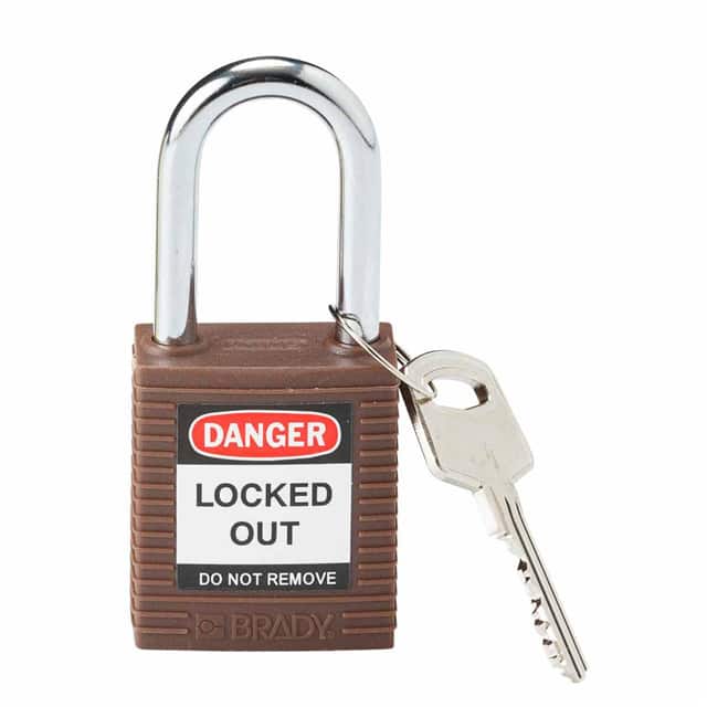103033 BRADY SAFETY PADLOCK 1.5" KD BRN