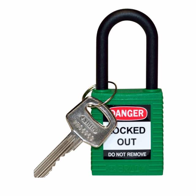 123326 SAFETY LOCK, 1.5" KD GRN, NYLON