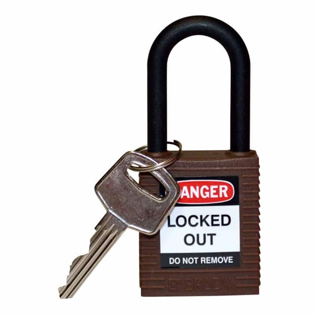 123330 SAFETY LOCK, 1.5" KD BRN, NYLON