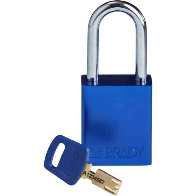 ALU-BLU-38ST-KD ALUM PADLOCK BLUE 38MM STEEL SHK