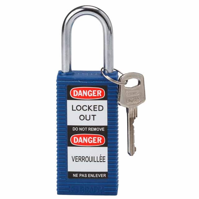123406 LONG BODY SFTY LOCK, 1.5" KD BLU