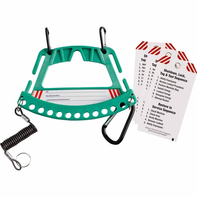 148861 SAFETY LOCK & TAG CARRIER - GREE