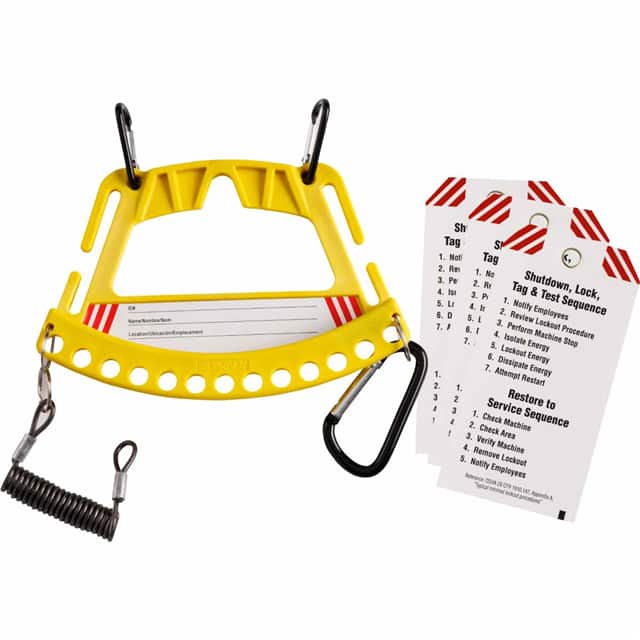 148865 SAFETY LOCK & TAG CARRIER - YELL