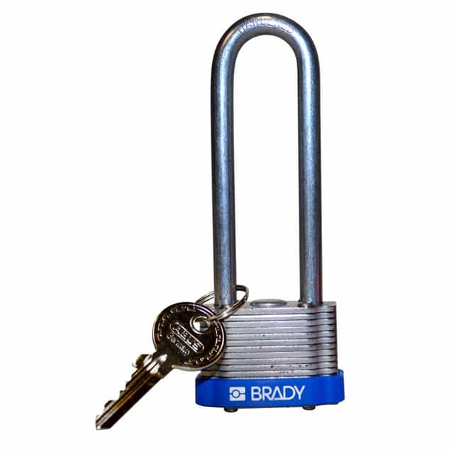 123246 KEY RETNG STEEL LOCK, 3" KD BLUE