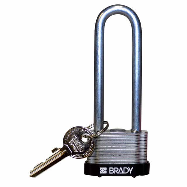 123249 KEY RETNG STEEL LOCK, 3" KD BLAC