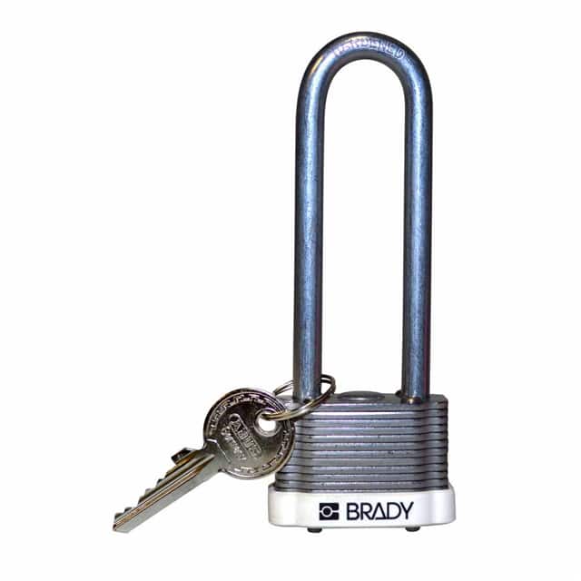 123248 KEY RETNG STEEL LOCK, 3" KD WHIT