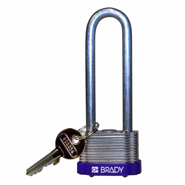 123251 KEY RETNG STEEL LOCK, 3" KD PURP
