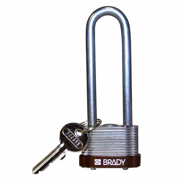 123250 KEY RETNG STEEL LOCK, 3" KD BROW