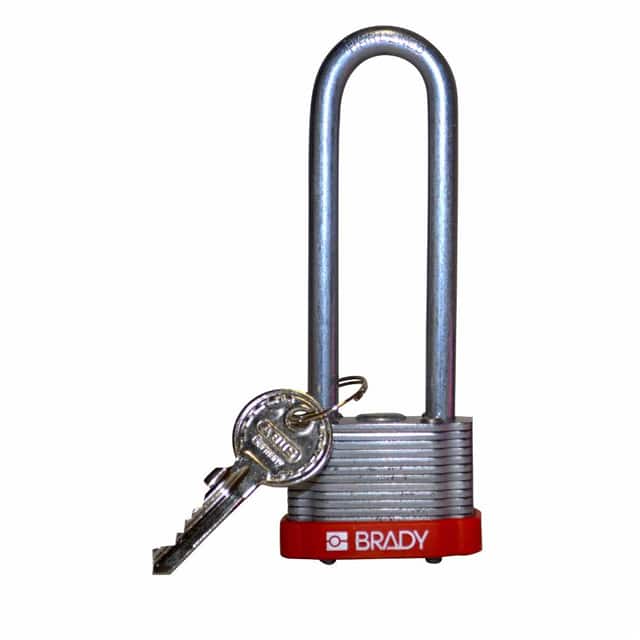 123244 KEY RETNG STEEL LOCK, 3" KD RED