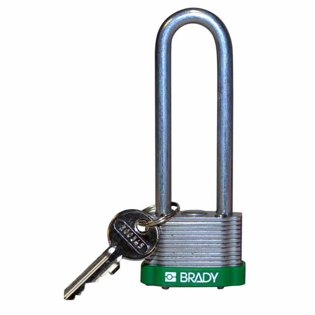123245 KEY RETNG STEEL LOCK, 3" KD GREE