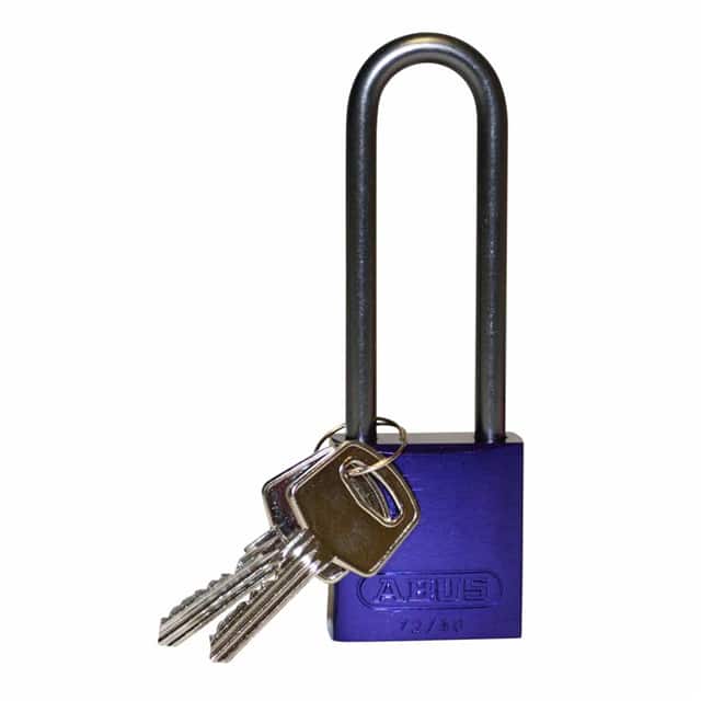 123300 ALUMINUM LOCK, 3" KD PURPLE