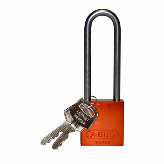123297 ALUMINUM LOCK, 3" KD ORANGE