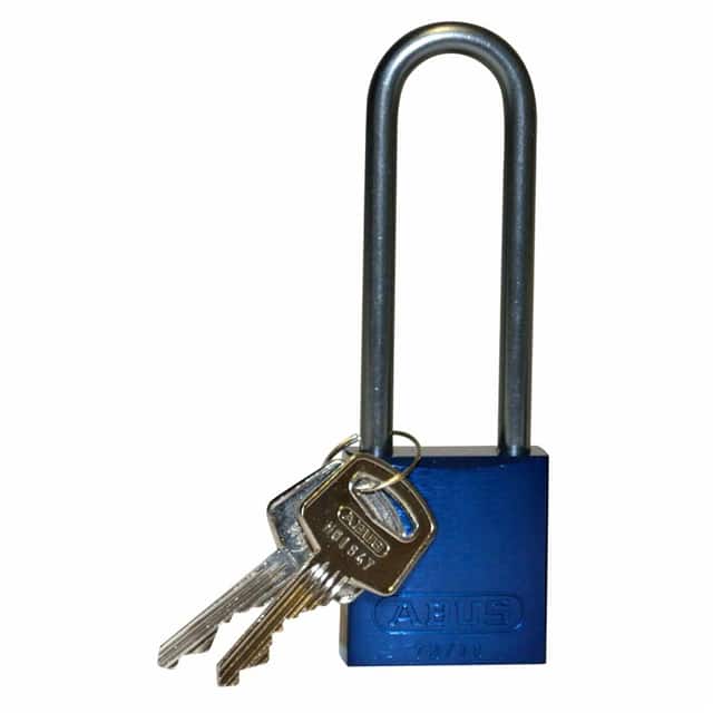 123294 ALUMINUM LOCK, 3" KD BLUE