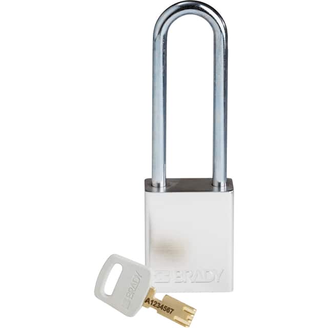 ALU-SLV-76ST-KD ALUM PADLOCK SILVER 76MM STEEL S
