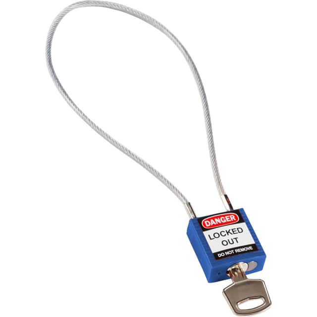 146126 COMPACT CABLE PADLOCK BLUE 40CM