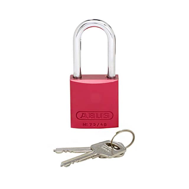 PSL-7-LS ALUMINUM BODY PADLOCK LONG RED