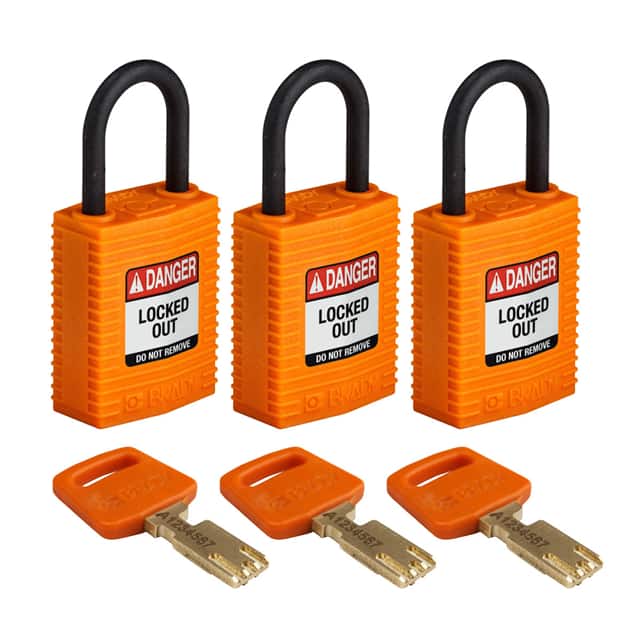 CPT-ORG-25PL-KA3PK COMP NYLON LOCK ORG 25MM PL SHKL