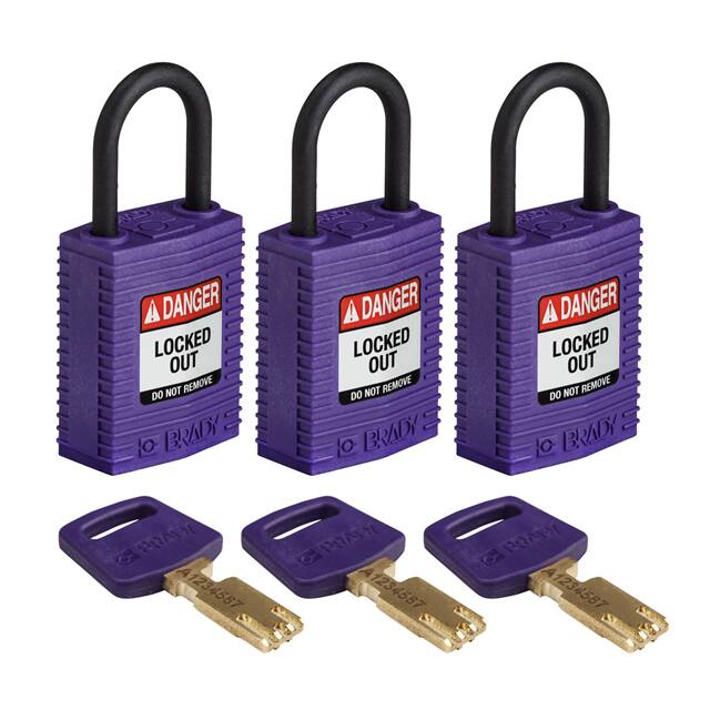 CPT-PRP-25PL-KA3PK COMP NYLON LOCK PRP 25MM PL SHKL