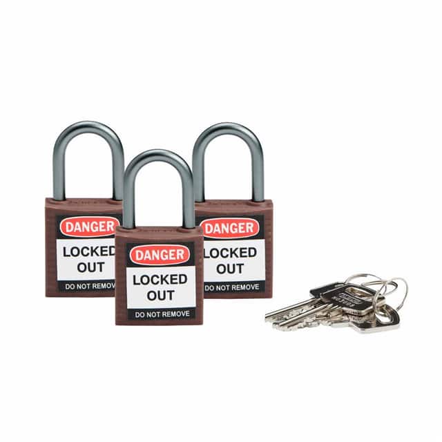 118963 BRADY COMPACT SFTY PADLOCK BROWN