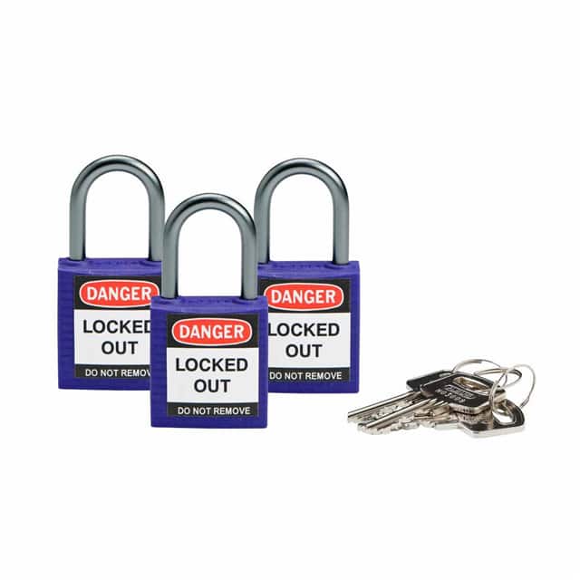 118967 BRADY COMPACT SFTY PADLOCK PURPL