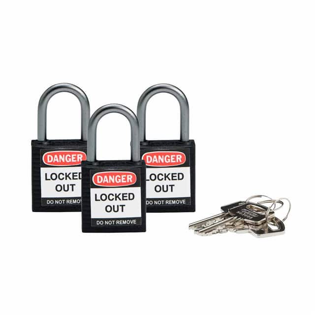 118969 BRADY COMPACT SFTY PADLOCK BLACK