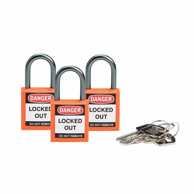 118957 BRADY COMPACT SFTY PADLOCK ORANG