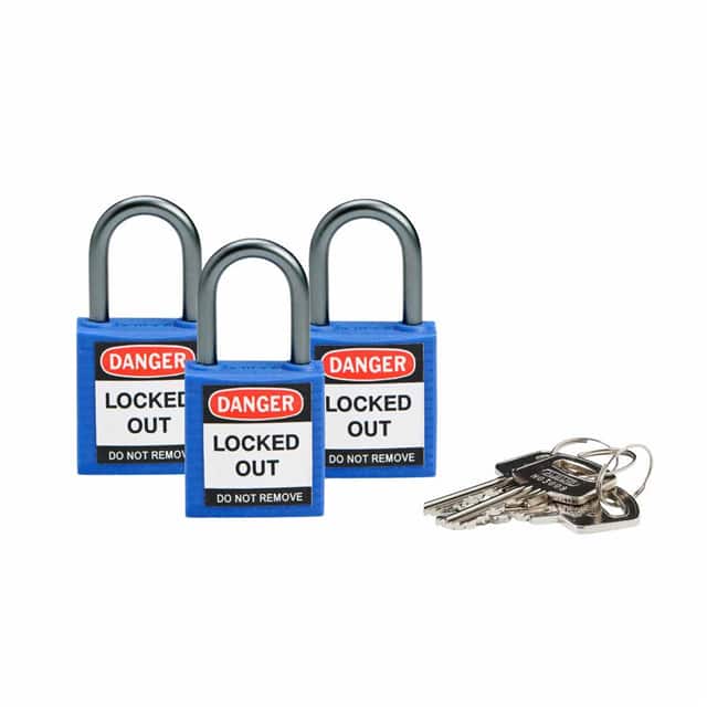 118959 BRADY COMPACT SAFETY PADLOCK BLU