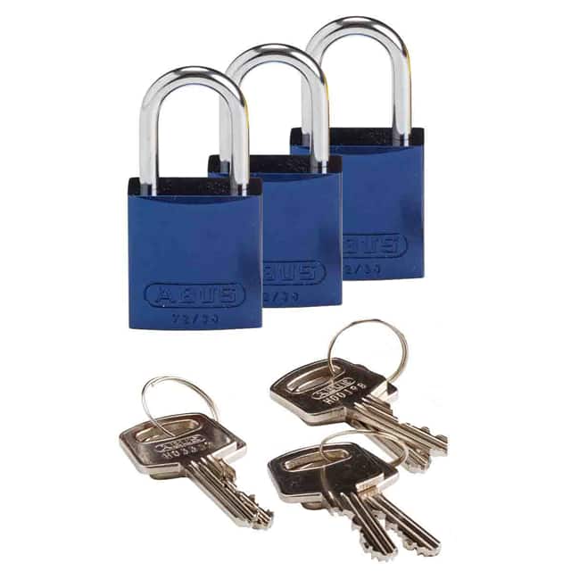 133280 BRADY COMPACT ALUM PADLOCK BLUE