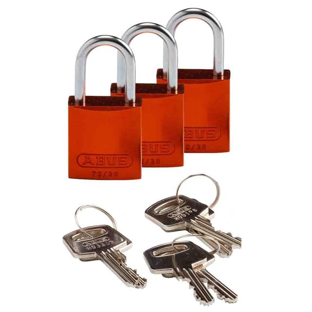 133283 BRADY COMPACT ALUM PADLOCK ORNG