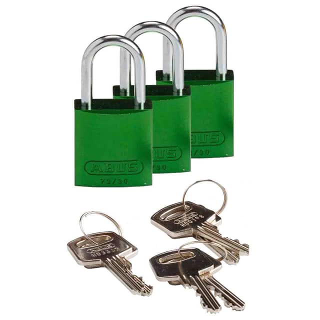 133281 BRADY COMPACT ALUM PADLOCK GRN K