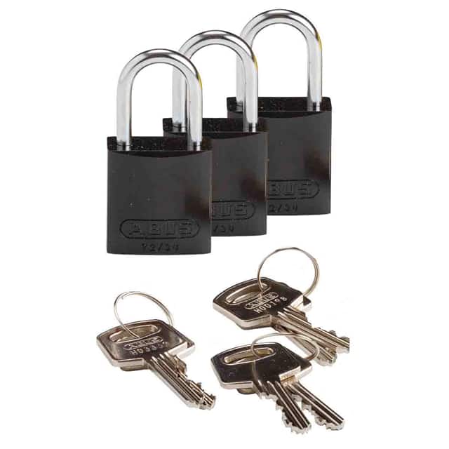 133284 BRADY COMPACT ALUM PADLOCK BLK K