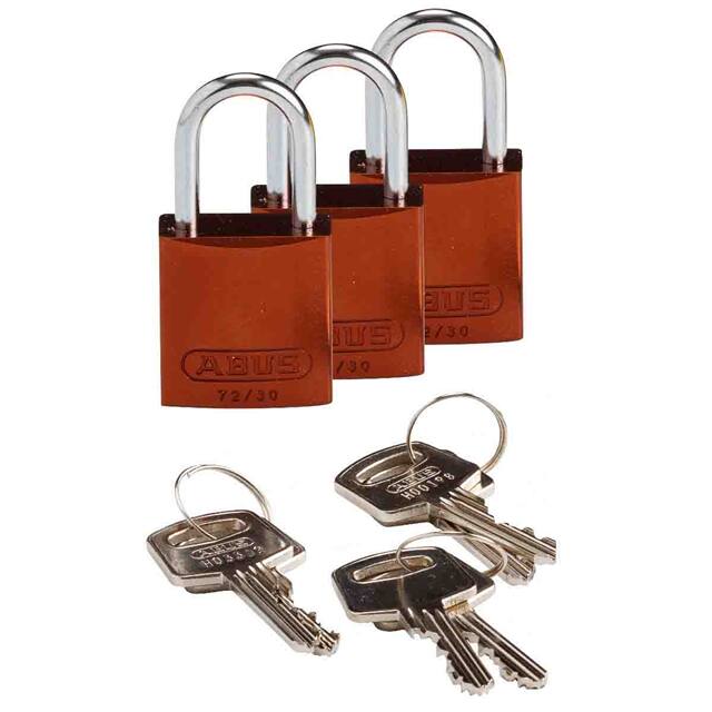 133285 BRADY COMPACT ALUM PADLOCK BRWN