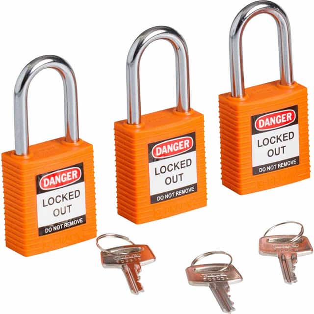 123268 SAFETY PADLOCK, 1.5" KA ORANGE 3